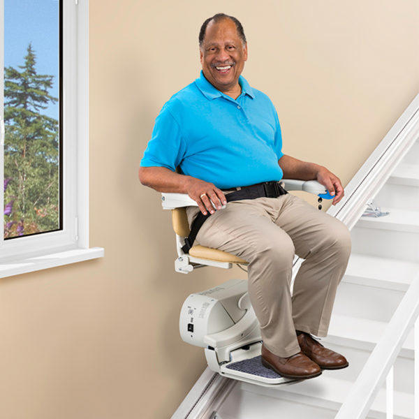 Rent indoor residential home stair lift are outdoor outside exterior