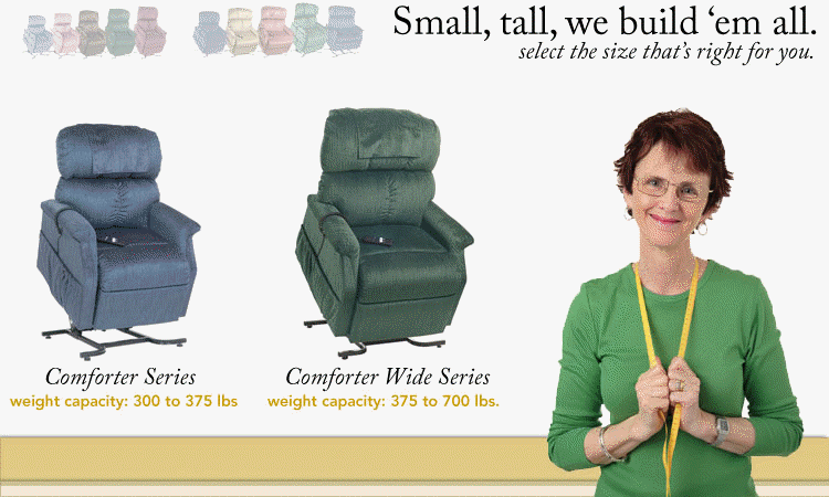 comforter Los Angeles golden liftchair recliners