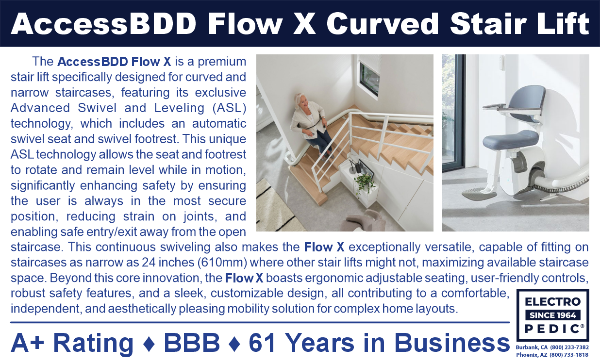 Chandler accesbdd flow x curved stairlift